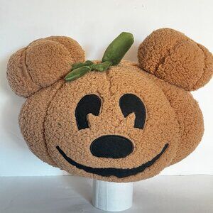 Magical Little Babes Large Mickey Mouse Pumpkin Jack O'Lantern Sherpa Pillow